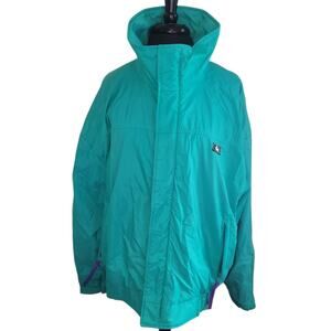 VTG Woolrich Nu Jade Nylon Jacket L Teal Purple EUC